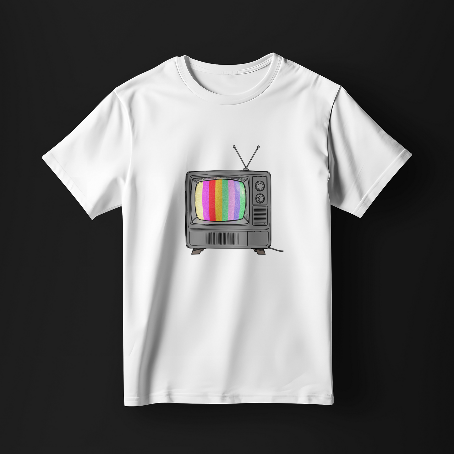 Tricou - Retro Rainbow TV