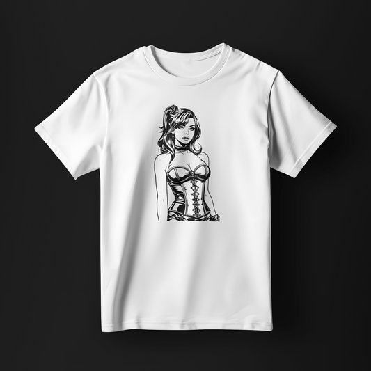 Tricou - Ea în Corset